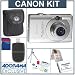 Canon Powershot SD770 IS Digital Camera Kit, Silver with 4GB SD Memory Card, Spare NB-6L Type Lithium-ion Battery, Camera Case, Table Top Tripod, EZ Digital Photography Guide, USB 2.0 SD Card,Professional Lens Cleaning Kit