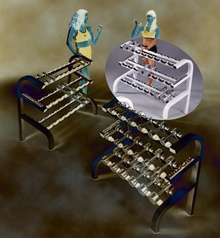 Beauty Bell Rack, 12 Pair