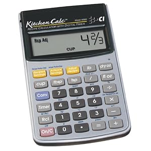 Calculated Industries KitchenCalc 8300 Recipe Calculator with Digital Timer by 