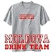 T-Shirt Heather Gray " Drink Team Moldova " Country