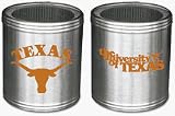 Texas Longhorns Stainless Steel Can Cooler with Foam Insert (Set of Two)