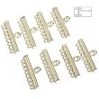 Bead Loop Connector Parts 8 Ring Sterling
