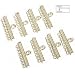 Bead Loop Connector Parts 8 Ring Sterling
