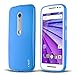 J&D Case Compatible for Moto G (3rd Gen) Case, [Drop Protection] [Slim Cushion] Shock Resistant Protective TPU Slim Case for Motorola Moto G (3rd Generation, 2015 Released) Bumper Case - Blue