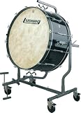 Ludwig LE-CB Bass Drum with Stand and Remo Fiberskyn3 Head, Black 16x32