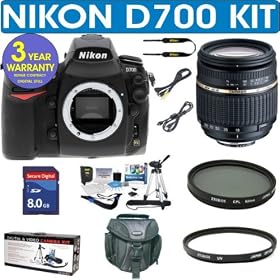 NIKON D700 (IMPORT) Digital SLR Camera + Tamron AF 18-250mm Zoom Lens + 8GB Memory Card + MACK 3 Year World Wide Warranty