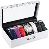 XOXO Womens XO9026 Seven Color Snake Interchangeable Strap Set Watch