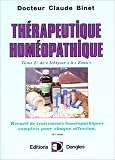 Thérapeutique homéopathique, tome 2 : De Oichtyose à Zona