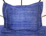 Review Great Gift Ideas Etc  / 50% Off Soft 100% Alpaca WoolThrow Blanket Pillow Sham Breezy Blue Color Cream Accents