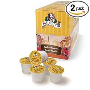 Van Houtte Praline Pecan Coffee 24-Count K-Cups for Keurig Brewers (Pack of 2)