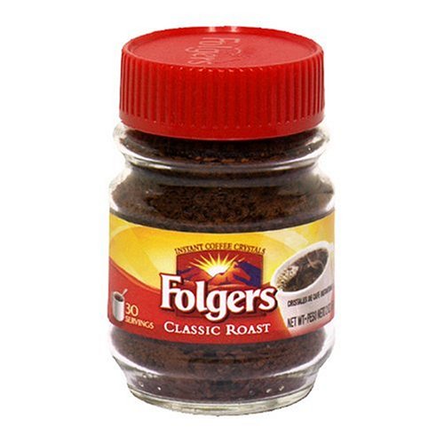 Folgers Classic Roast Coffee Instant 2 Ounce Jars Pack of 12 ghfk453