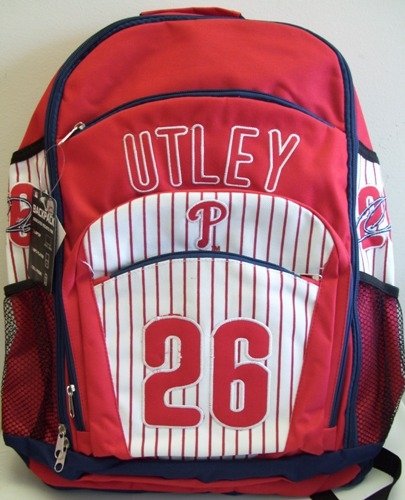 Philadelphia Phillies Chase Utley MLB Player Traditional Backpack