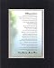 A Touch of Love (for son) Poem on 11 x 14 inches Double Beveled Matting (Black on White)