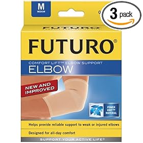 Futuro Comfort Lift Elbow Support, Firm, (Pack of 3)
