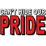 Can't Hide Our Pride Temporary Tattoos Red