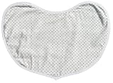 NuAngel Large Contoured Burp Pad - Natural with Black Dots