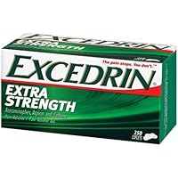 Excedrin Acetaminophen, Asprin and Caffeine, Extra Strength, 250-Count Bottles (Pack of 2)