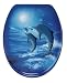 Wenko 340562100 Abattant Blue Vision Dauphins / Relief