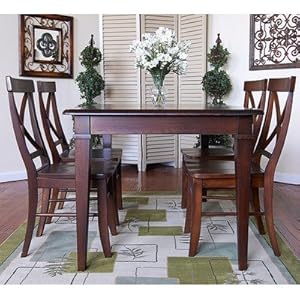 Essex 6 Piece Hudson Dining Table And Essex Dining Chairs In Chestnut