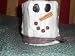 4x4 Round Snowman Pillar holly berry(red)