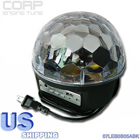 Disco Stage Light Digital LED RGB Crystal Ball Effect Light Party + MP3 Control