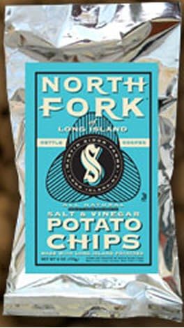 North Fork Kettle Cooked Potato Chips Salt & Vinegar 2oz Bags (Pack of 12)
