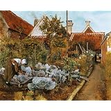 A Flemish Garden, by Henri de Braekeleer (Print On Demand)