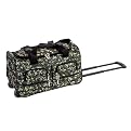 Rockland Camouflage Rolling Duffel Bag - Green (22")