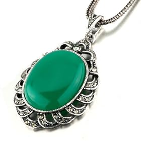 Crystal Sea Horse 925 Sterling Silver Pendant Cubic Zirconia