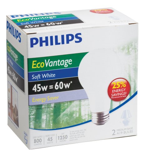 Philips 45-Watt A19 EcoVantage Soft White