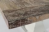CLP Holz Esszimmer-Tisch SEVERUS, handgefertigt, stabil, Shabby chic Landhaus-Stil, bis zu 4 Größen wählbar antik-weiß, 200 x 100 x 78 cm - 6