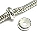 Dreambell 2 pcs .925 Sterling Silver Round Ring Stopper Rubber Bead