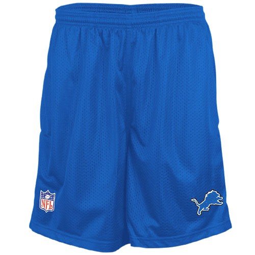 Detroit Lions Blue Coaches' Mesh Shorts - Small