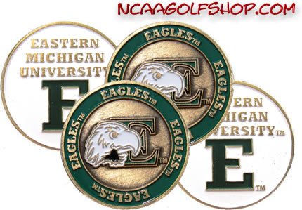 Eastern Michigan Eagles Golf Ball Markers