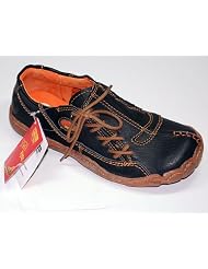 Damen Comfort Leder Schuh von TMA EYES Wei
