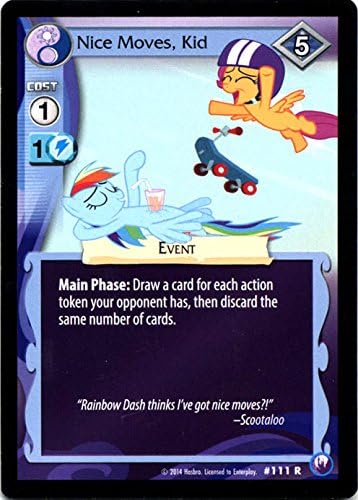 My Little Pony Canterlot Nights Single Card Rare Nice Moves, Kid #111