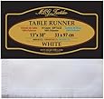 MCG Textiles Soft and EZ Table Runner, 13 by 38-Inch, White