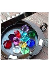 5mm Birthstone Charms Complete Set of 12 Fits Origami Owl