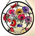 Anemones Stained Glass Suncatcher By Winged Heart