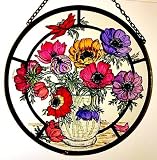 Anemones Stained Glass Suncatcher By Winged Heart