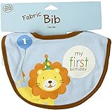 Creative Converting Sweet at One Boys First Birthday Fabric Bib
