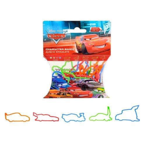 Disney Logo Bandz Kids Silly Rubber Bands Cars 20PK