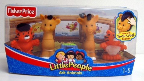 Childrens Toyshop  Toys : Little People Figures Set - Ark Animals with Two Tigers and Two Giraffes