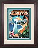 Framed 10.5 x 14 Super Bowl XXXVII Program Print | Details: 2003, Buccaneers vs Raiders