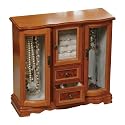 Mele 0043311 Elizabeth Jewelry Box in Oak [Kitchen]