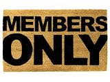 PT Door Mat, Members Only, Rubber Coating