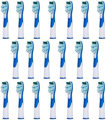 20 pcs Replacement Brush Heads Compatible with Oral-B Plusonic Electric Toothbrush - Model SR18-4/SR 12A.18A - Works with all Oral B Sonic Model Handles - by FolksCare(TM)