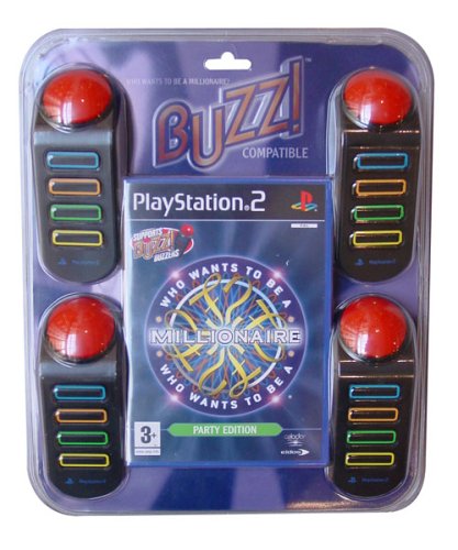 Childrens Toyshop  Video Games : Who Wants To Be A Millionaire Party Edition (includes Buzz! Buzzers) (PS2)