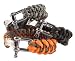 Paracord Survival Bracelet with Stainless Steel Adjustable Silver Shackle, Dragon Weave