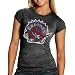 Search : Toronto Raptors Ladies Charcoal Distressed Logo Triblend T-shirt
